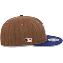 brun-och-bla-justerbar-platt-keps-9fifty-retro-crown-wool-pinstripe-los-angeles-dodgers-mlb-fran-new-era