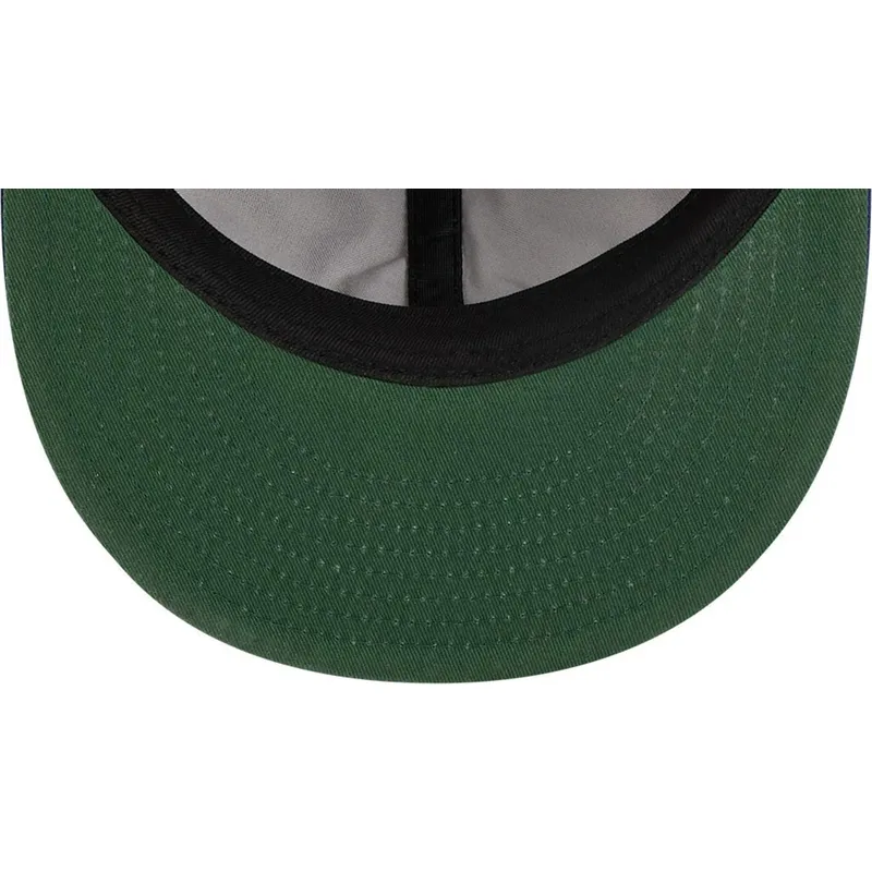 cappello-piatto-marrone-e-blu-regolabile-9fifty-retro-crown-wool-pinstripe-dei-los-angeles-dodgers-mlb-di-new-era