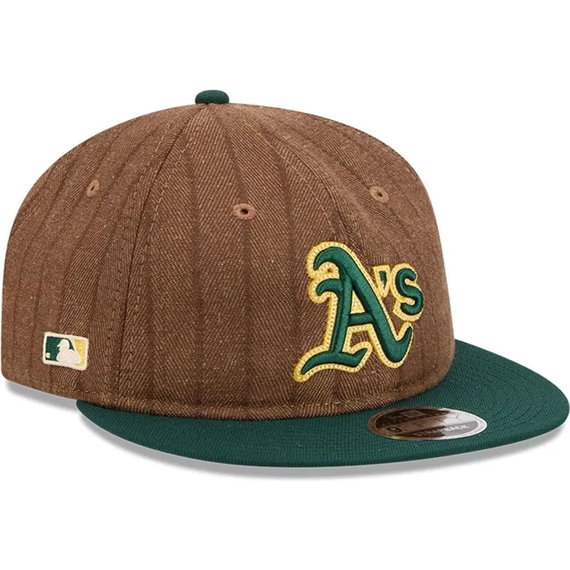 einstellbare-braun-grune-9fifty-retro-crown-wollnadelstreifen-kappe-der-oakland-athletics-mlb-von-new-era