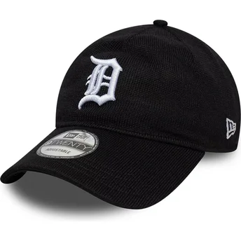 Justerbar svart böjd keps 9TWENTY Merino Wool Detroit Tigers MLB från New Era