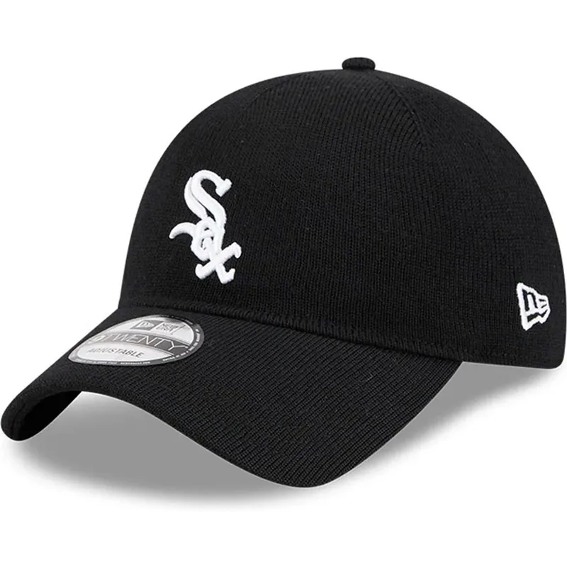 cappellino-curvo-nero-regolabile-9twenty-in-lana-merino-dei-chicago-white-sox-mlb-di-new-era
