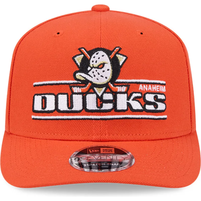 epci-curbata-portocaliu-snapback-9seventy-stretch-snap-stated-de-anaheim-ducks-nhl-de-new-era