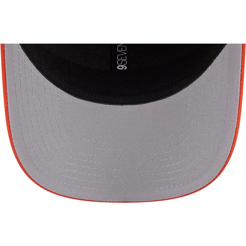 cappellino-arancione-con-visiera-curva-snapback-9seventy-stretch-snap-stated-degli-anaheim-ducks-nhl-di-new-era