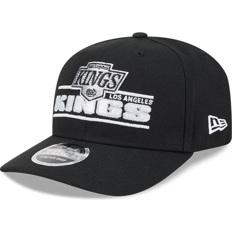 cappellino-curvo-nero-snapback-9seventy-stretch-snap-stated-dei-los-angeles-kings-nhl-di-new-era