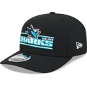 cappellino-curvo-nero-snapback-9seventy-stretch-snap-stated-dei-san-jose-sharks-nhl-di-new-era