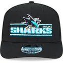 cappellino-curvo-nero-snapback-9seventy-stretch-snap-stated-dei-san-jose-sharks-nhl-di-new-era
