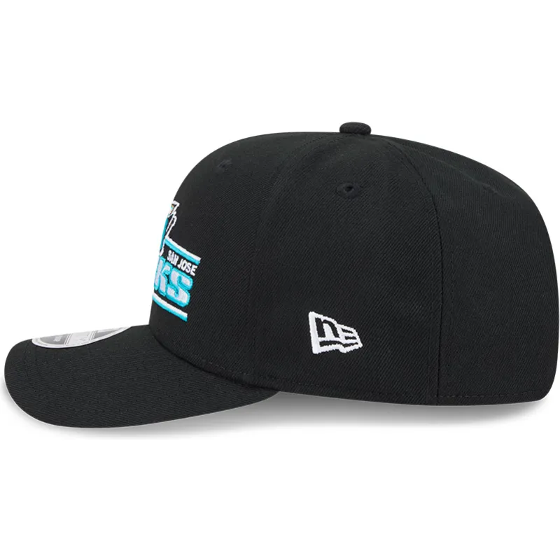 cappellino-curvo-nero-snapback-9seventy-stretch-snap-stated-dei-san-jose-sharks-nhl-di-new-era