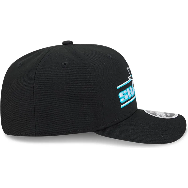 cappellino-curvo-nero-snapback-9seventy-stretch-snap-stated-dei-san-jose-sharks-nhl-di-new-era