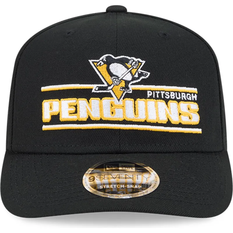 cappellino-nero-curvo-snapback-9seventy-stretch-snap-stated-dei-pittsburgh-penguins-nhl-di-new-era