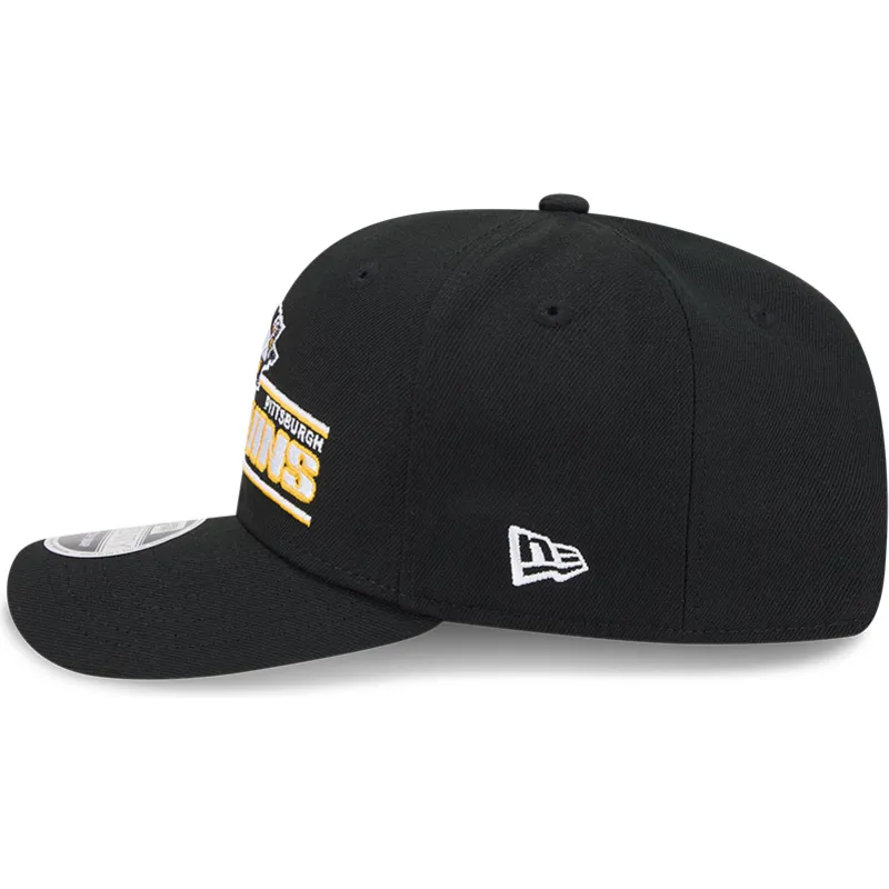 cappellino-nero-curvo-snapback-9seventy-stretch-snap-stated-dei-pittsburgh-penguins-nhl-di-new-era