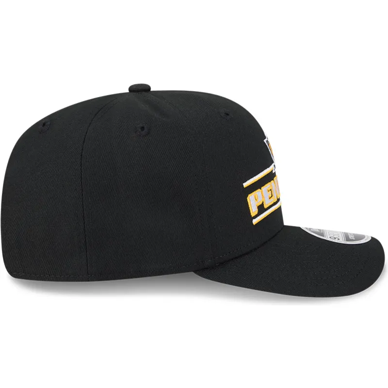 cappellino-nero-curvo-snapback-9seventy-stretch-snap-stated-dei-pittsburgh-penguins-nhl-di-new-era