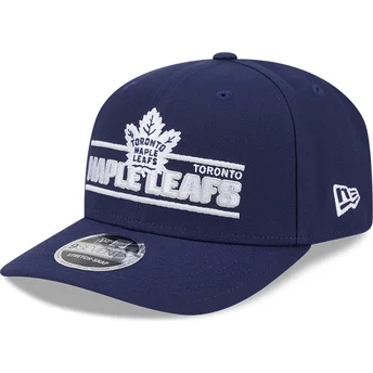 Cappellino curvo blu snapback 9SEVENTY Stretch Snap Stated di Toronto Maple Leafs NHL di New Era