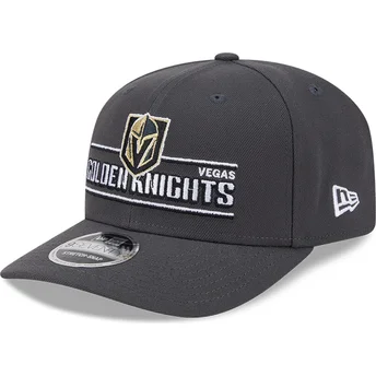 Szara czapka z zakrzywionym daszkiem snapback 9SEVENTY Stretch Snap Stated Vegas Golden Knights NHL od New Era