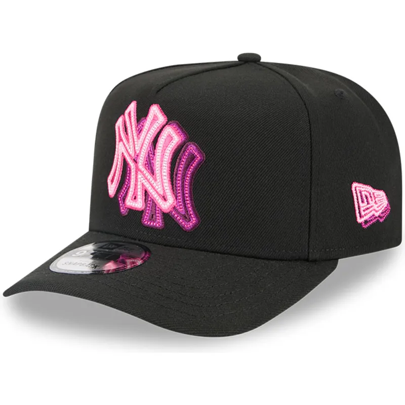 epci-curbata-negru-snapback-9fifty-a-frame-neon-de-new-york-yankees-mlb-de-new-era