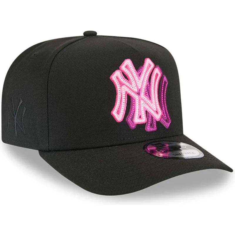 epci-curbata-negru-snapback-9fifty-a-frame-neon-de-new-york-yankees-mlb-de-new-era