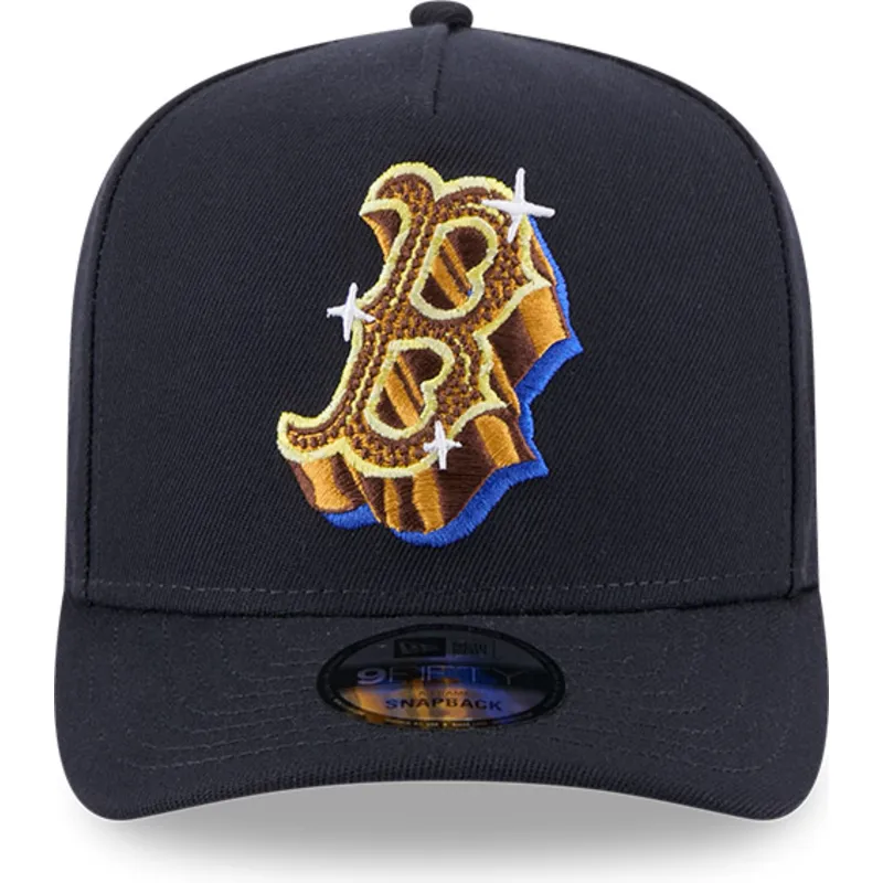 epci-curbata-bleumarin-snapback-9fifty-a-frame-emblem-de-boston-red-sox-mlb-de-new-era