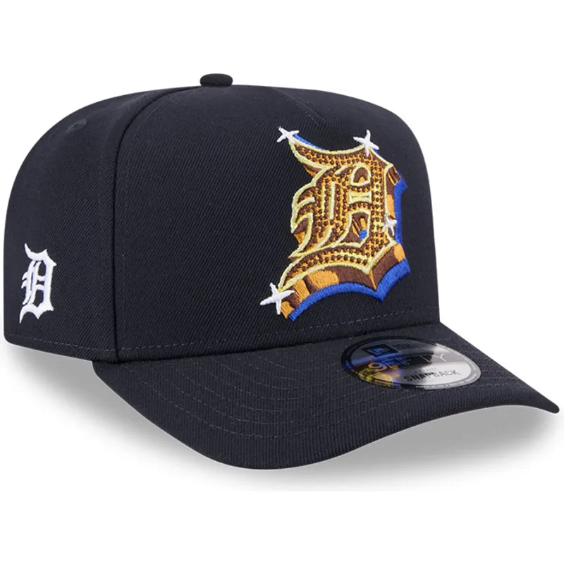 epci-curbata-bleumarin-snapback-9fifty-a-frame-emblem-de-detroit-tigers-mlb-de-new-era