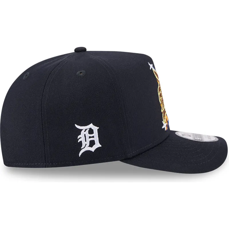 epci-curbata-bleumarin-snapback-9fifty-a-frame-emblem-de-detroit-tigers-mlb-de-new-era