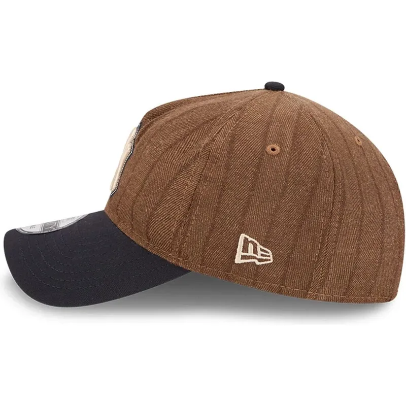 epci-curbata-maro-reglabila-9twenty-a-frame-wool-pinstripe-de-new-york-yankees-mlb-de-new-era