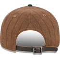 brun-och-svart-justerbar-platt-keps-9fifty-retro-crown-wool-pinstripe-fran-chicago-white-sox-mlb-av-new-era