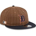 regulowana-czapka-z-daszkiem-9fifty-retro-crown-wool-pinstripe-detroit-tigers-mlb-od-new-era-w-kolorach-brazowym-i-granatowym