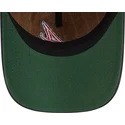 casquette-courbee-marron-et-bleue-marine-ajustable-9twenty-a-frame-wool-pinstripe-atlanta-braves-mlb-new-era