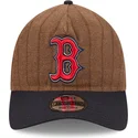 regulowana-brazowo-granatowa-czapka-z-daszkiem-9twenty-a-frame-wool-pinstripe-boston-red-sox-mlb-od-new-era