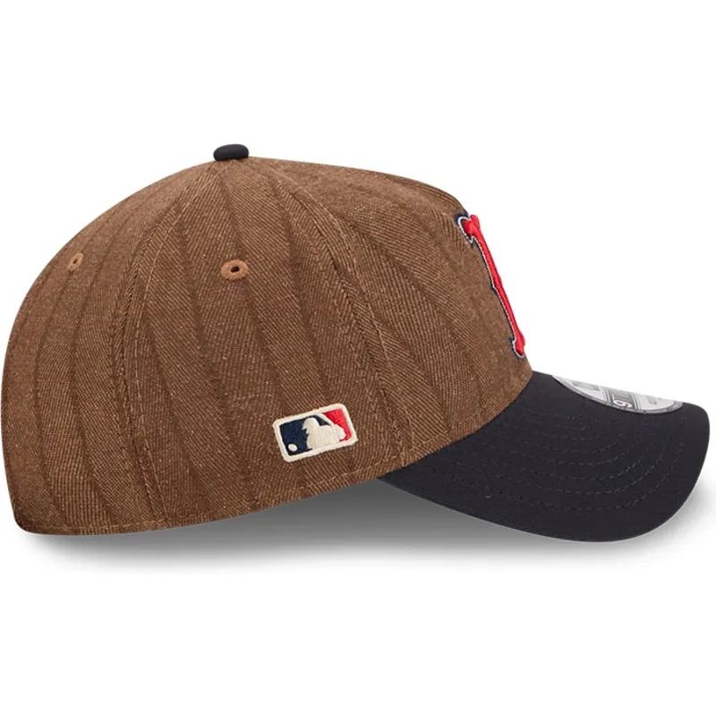 verstellbare-braun-und-marineblau-gebogene-kappe-9twenty-a-frame-wool-pinstripe-der-boston-red-sox-mlb-von-new-era
