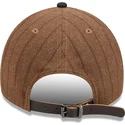 casquette-courbee-marron-et-bleue-marine-ajustable-9twenty-a-frame-wool-pinstripe-detroit-tigers-mlb-new-era