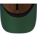 casquette-courbee-marron-et-bleue-marine-ajustable-9twenty-a-frame-wool-pinstripe-detroit-tigers-mlb-new-era