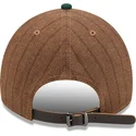 new-era-curved-brim-9twenty-a-frame-wool-pinstripe-oakland-athletics-mlb-brown-and-green-adjustable-cap