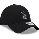 new-era-curved-brim-9twenty-merino-wool-boston-red-sox-mlb-black-adjustable-cap