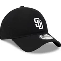 casquette-courbee-noire-ajustable-9twenty-merino-wool-san-diego-padres-mlb-new-era