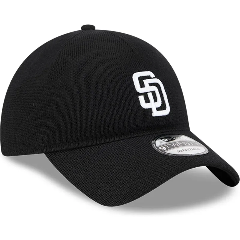 schwarze-verstellbare-9twenty-merino-wollkappe-san-diego-padres-mlb-von-new-era