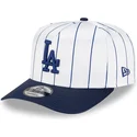 casquette-courbee-blanche-et-bleue-snapback-9fifty-a-frame-satin-pinstripe-los-angeles-dodgers-mlb-new-era