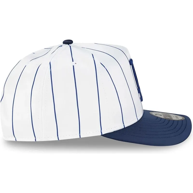epci-curbata-alb-snapback-9fifty-a-frame-satin-pinstripe-de-los-angeles-dodgers-mlb-de-new-era