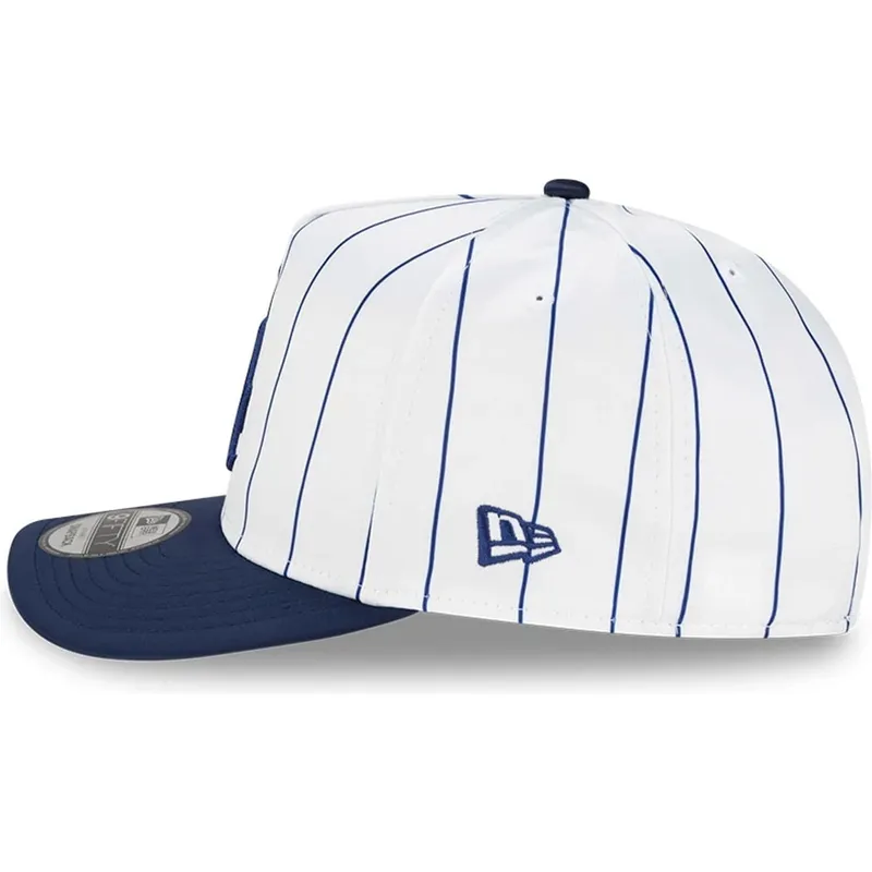 epci-curbata-alb-snapback-9fifty-a-frame-satin-pinstripe-de-los-angeles-dodgers-mlb-de-new-era