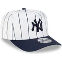 new-era-curved-brim-9fifty-a-frame-satin-pinstripe-new-york-yankees-mlb-white-and-navy-blue-snapback-cap