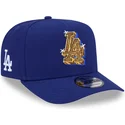 casquette-courbee-bleue-snapback-9fifty-a-frame-emblem-los-angeles-dodgers-mlb-new-era