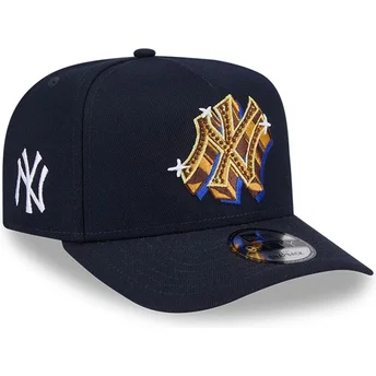 Casquette courbée bleue marine snapback 9FIFTY A Frame Emblem New York Yankees MLB New Era