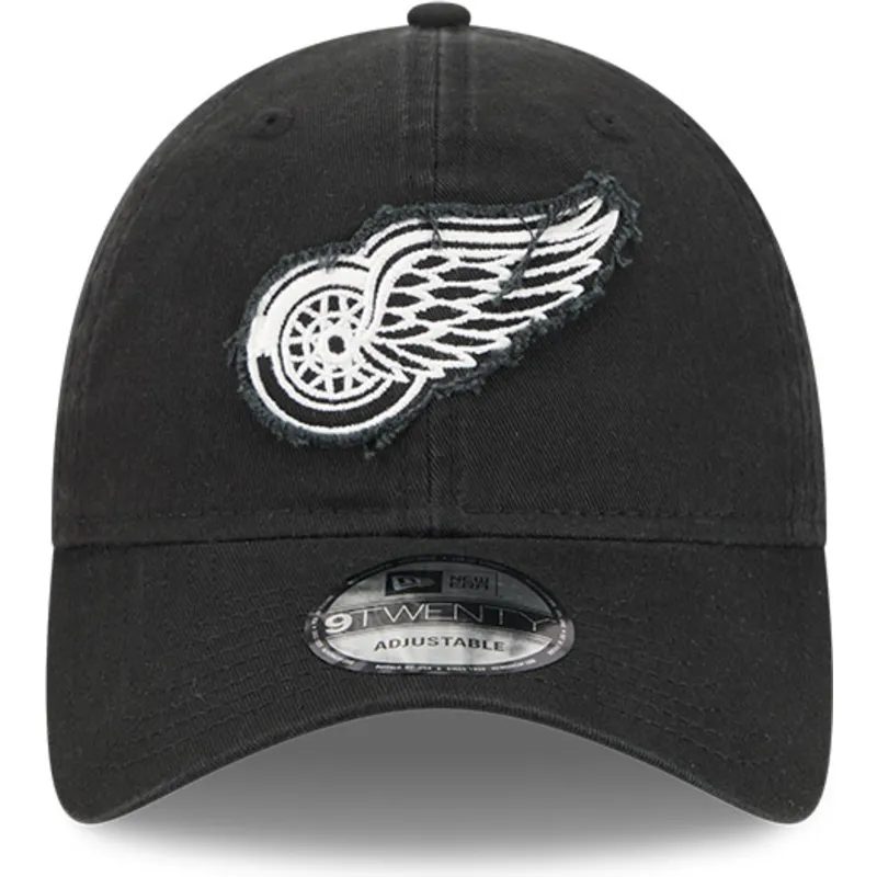 cappellino-curvo-nero-regolabile-9twenty-stamp-dei-detroit-red-wings-nhl-di-new-era