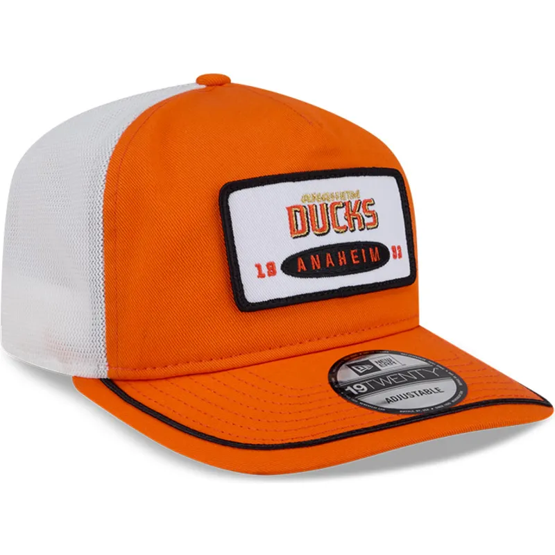 epci-curbata-portocaliu-snapback-19twenty-embroidered-patch-de-anaheim-ducks-nhl-de-new-era