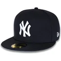 casquette-plate-bleue-marine-ajustee-59fifty-world-series-2009-side-patch-new-york-yankees-mlb-new-era