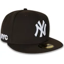 brun-platt-keps-justerad-59fifty-nyc-side-fran-new-york-yankees-mlb-av-new-era