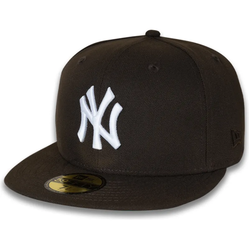 brun-platt-keps-justerad-59fifty-nyc-side-fran-new-york-yankees-mlb-av-new-era