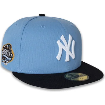 Casquette plate bleue ajustée 59FIFTY World Series 2003 Side Patch New York Yankees MLB New Era