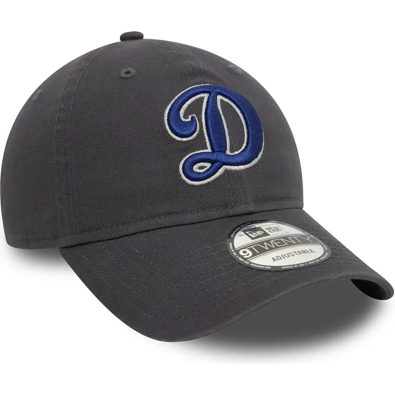 cappello-curva-grigio-regolabile-9twenty-core-classic-dei-los-angeles-dodgers-mlb-di-new-era