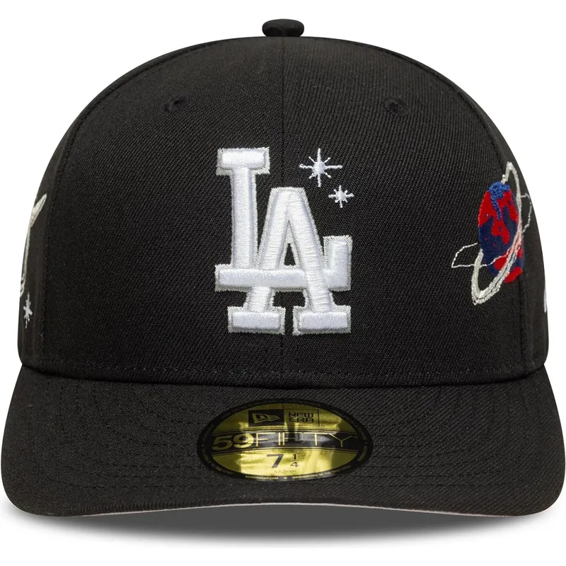 cappellino-nero-a-visiera-curva-59fifty-planet-icon-los-angeles-dodgers-mlb-di-new-era