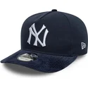 casquette-courbee-bleue-marine-snapback-19twenty-coops-cord-new-york-yankees-mlb-new-era