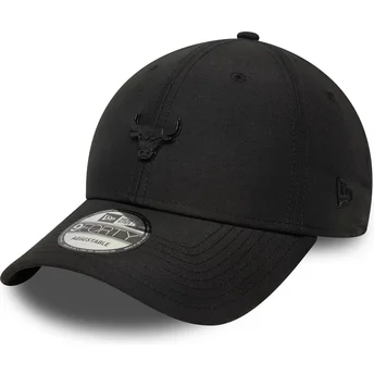 Șepci curbată negru bandă reglabilă 9FORTY Pin de Chicago Bulls NBA de New Era